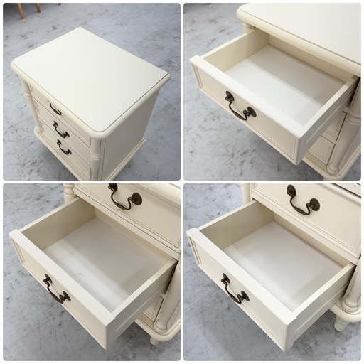 【超美品‼️】LAURA ASHLEY HOME(ローラアシュレイ) クリフトン 50cm幅3段ミニチェスト タンス キャビネット サ