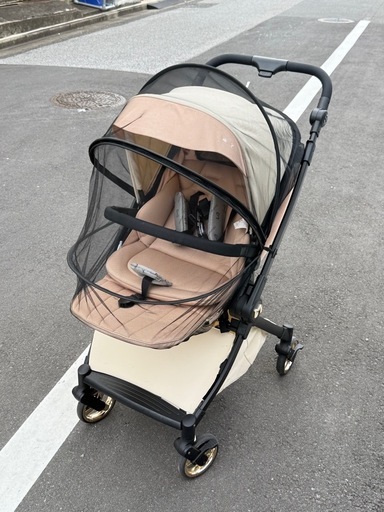 【美品】両対面ベビーカー 防蚊ネット付き