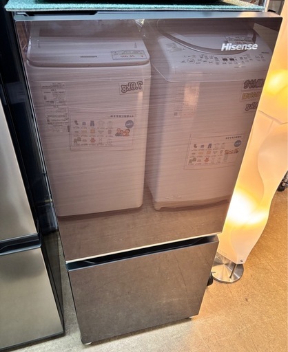 Hisense 冷蔵庫 135L ガラスダークブラウン HR-G13C-BR