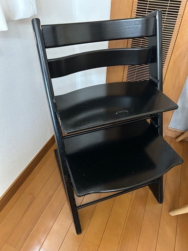 ストッケ　トリップトラップ　黒　ベビーチェア