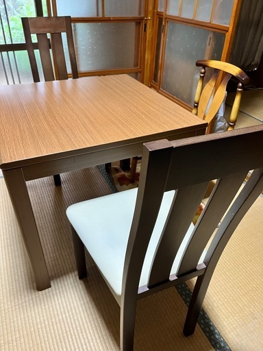 ２人用家具調
こたつ&椅子2脚