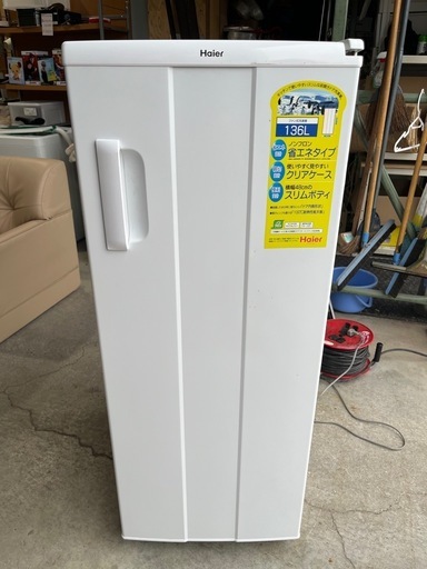 ハイアール電気冷凍庫冷凍ストッカー136L1ドア右開きホワイト 