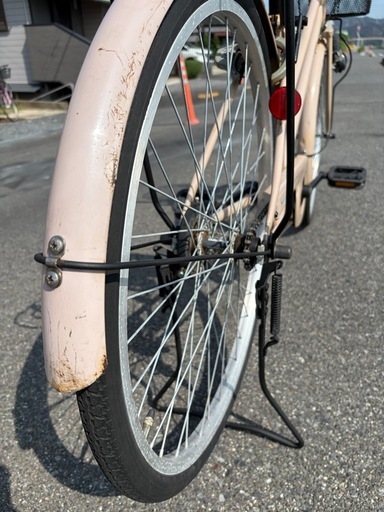 岡山県の26インチ 自転車の中古が安い！激安で譲ります・無料で 【売約済
】　☆前後中古タイヤ☆   26インチ小径車　防犯登録料込価格︎‼︎