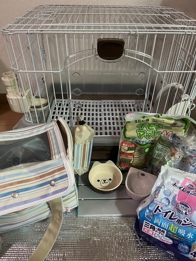 うさぎ 飼育セット ケージ
 キャリーバッグ