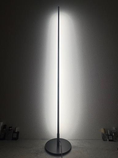 KDRACO フロアライト 150cm LED間接照明 リモコン付き 調光・調色 ブラック