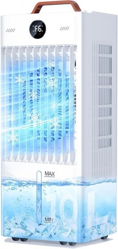 新品未使用❣️ 冷風扇 10Lタンク 6個専用保冷パック付き リモコン付き