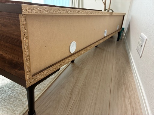 収納付きテレビボード ウォルナット色