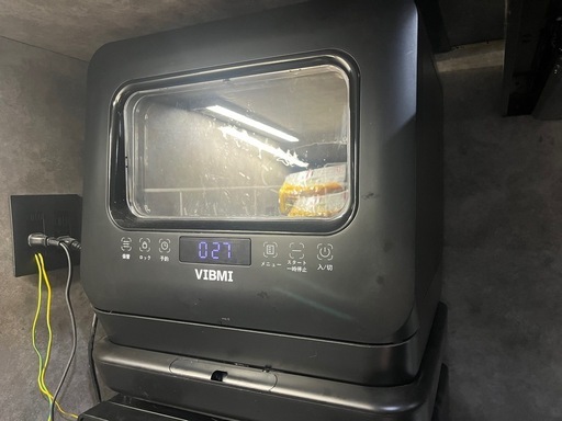 洗剤付き VIBMI D4P-B 食器洗い乾燥機 ブラック