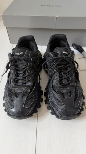 BALENCIAGA track 2 バレンシアガ　スニーカー ブラック　領収書　27.5