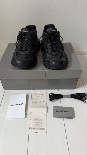 BALENCIAGA track 2 バレンシアガ　スニーカー ブラック　領収書　27.5