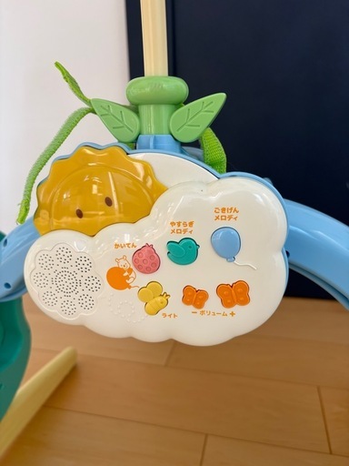 【7月までの掲載】2つ購入で1000円引き【美品】ディズニー くまのプーさん えらべる回転 6WAYジムにへんしんメリー 新生児から対
