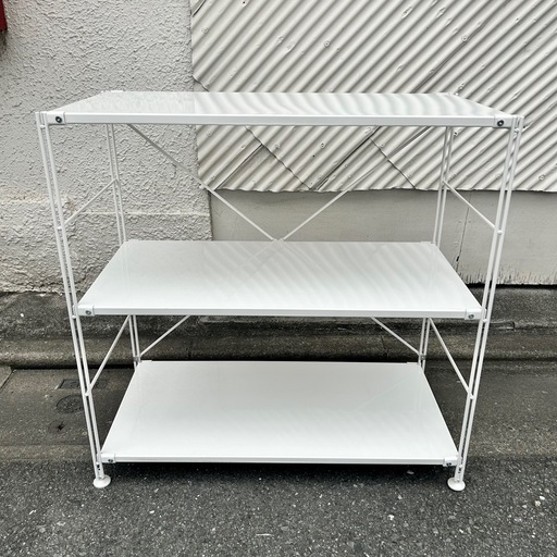無印良品 スチール ユニットシェルフ 白 (ランバールーム) 武蔵小山の 
