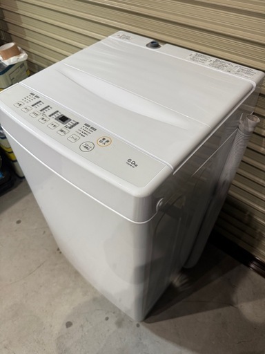 山善　全自動洗濯機　6kg 2023年製　PJWMB-60-WH