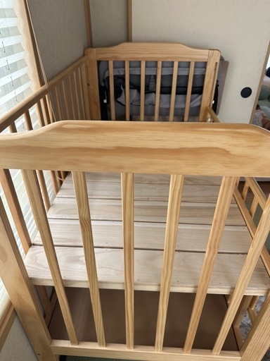 【美品】カトージ　KATOJI  ベビーベット 120×70　