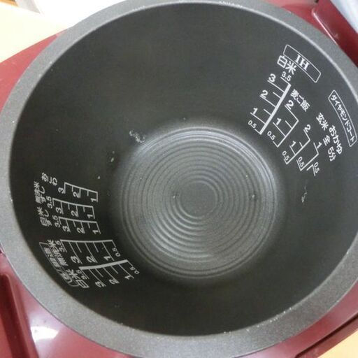 IH炊飯器 3合炊き 東芝 2017年製 RC-6XL グランレッド IH 炊飯器 赤系 TOSHIBA 札幌市 西野店