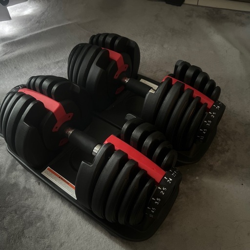 ダンベル24kg×2とベンチ
