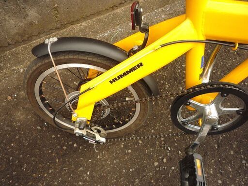 自転車 折りたたみ自転車 16インチ ハマー イエロー 6段変速 HUMMER 中古 札幌市東区 新道東店