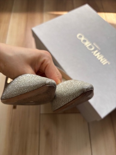 Jimmy Choo RUMMY100 グリッターパンプス 36.5cm　結婚式　ウェディング