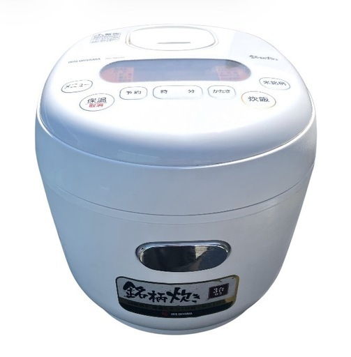 美品／2021年製】アイリスオーヤマ マイコン式 炊飯器 3合 RC-MD30-W 