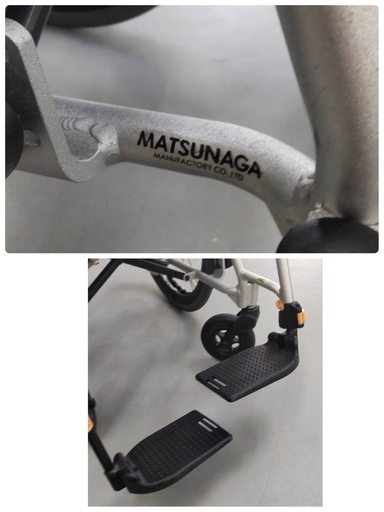 【?買取市場 柴田店】R528 ☀️ MATSUNAGA / 松永 車いす（自走式） NEXTCORE グリーン ⭐ クリーニング済
