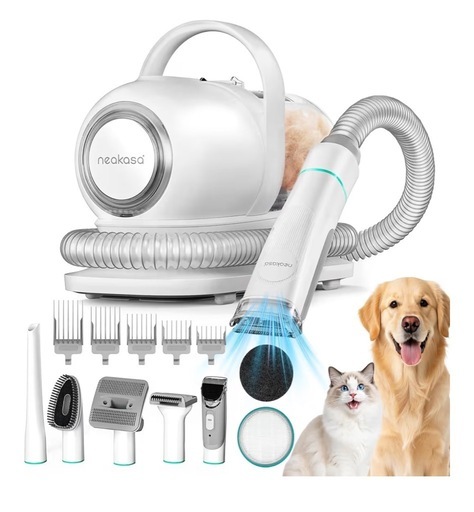 ブラシと掃除機一体型
Neakasa ペット用バリカン 犬 猫美容器 多機能ペット掃除機 ペットグルーミングセット 電動バリカン