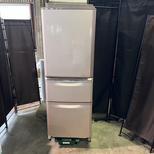 三菱 335L 3ドア冷蔵庫 MR-C34TL-P 2012年製 自動霜取り