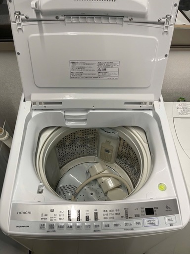 日立 全自動洗濯機 BW-V80F 2020年製 8kg ビートウォッシュ