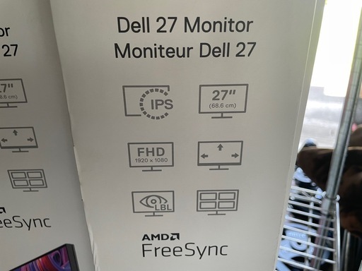 【美品・箱あり】Dell 27インチ液晶モニター（S2721HSX / フルHD / IPS）2022年製