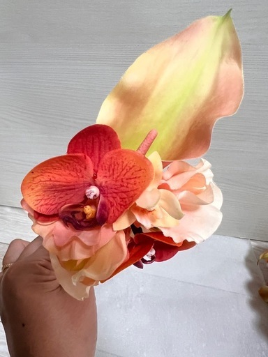 ウエディングブーケ ブートニア アーティシャルフラワー 造花
