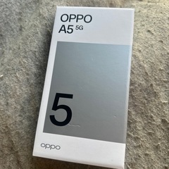 OPPO A5 5G  ホワイト 未使用 手渡し　#531 