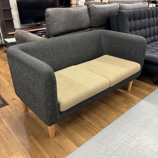 【?買取市場 柴田店】I661 ? 2Pファブリックソファ ⭐ クリーニング済