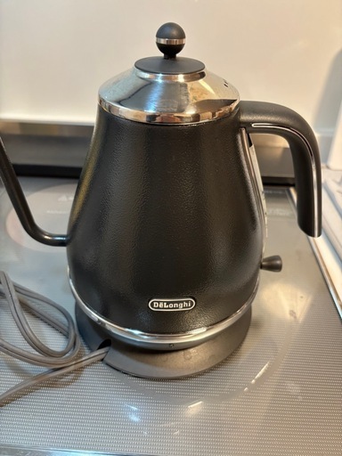 美品】デロンギ 電気カフェケトル アイコナ 1.0L プレステージグレー