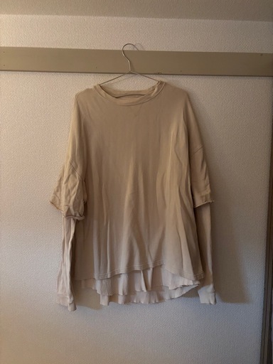 todayful  長袖カットソー　レイヤード風　 