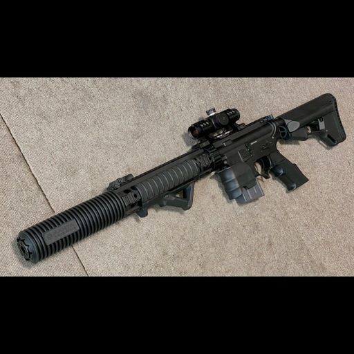 全国配送可　MANTAタイプカバー付 サイレンサー SIG MCX等 東京マルイ 14㎜逆ネジ