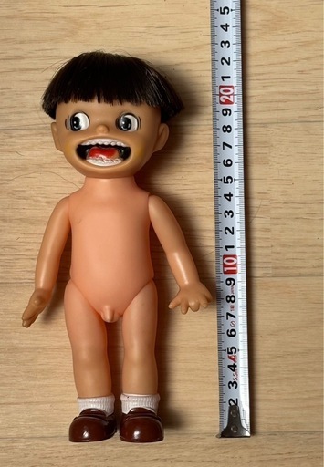 まことちゃん 人形 ソフビ 楳図かずお ANSONY ヴィンテージ 昭和レトロ 幼稚園児服 赤いカバン付き