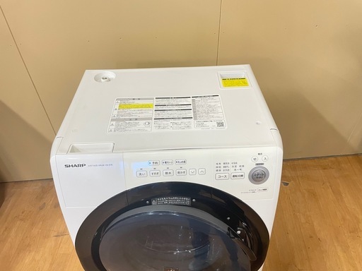 SHARP　シャープ　ES-S7D-W?? ドラム式洗濯機乾燥　コンパクト　マンション　サイズ　洗濯7kg乾燥3kg 　設置まで対応　