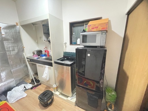 冷蔵庫、電子レンジ、洗濯機