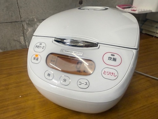 YAMADA マイコンジャー炊飯器　1.0L 21年製　0711-04