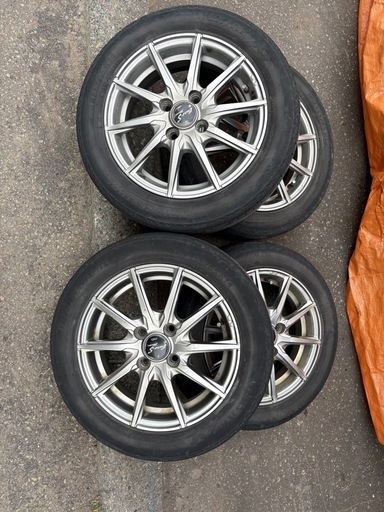 155/65R14 タイヤ付きMID 4.5J×14 ET45ホイール (toshi) 新琴似の 