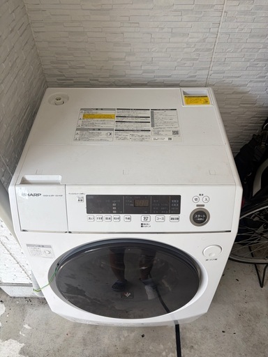 動作確認済 SHARP ドラム式洗濯機 ES-H10F