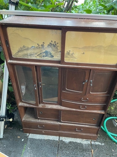 茶箪笥昭和レトロ (ひーのん) 岐阜の家具の中古あげます・譲ります