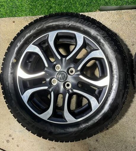引取限定】185/60R16 マツダデミオ純正ホイル＋スタッドレスタイヤ