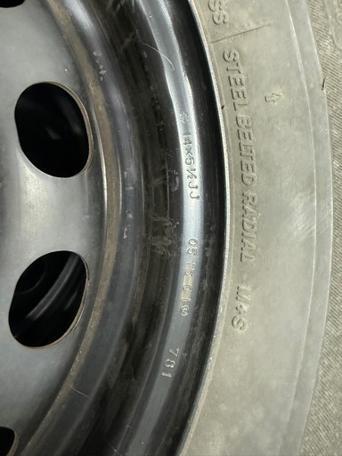 鉄ホイール 4本セット（14インチ・PCD100)