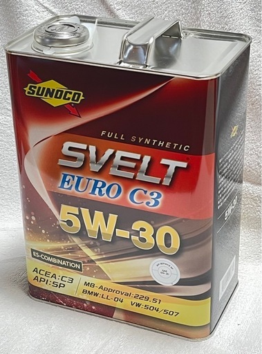 5W-30 エンジンオイル　化学合成油　4L　未開封