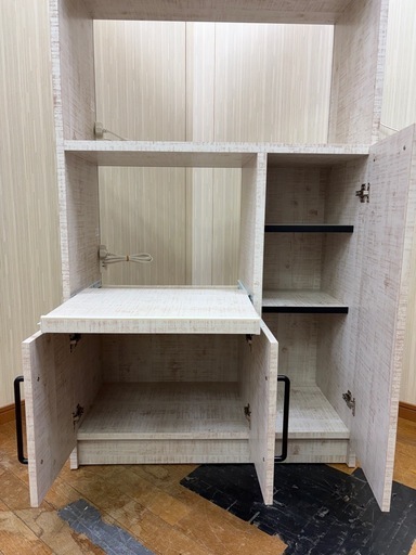 激安食器棚!! 木製家具 キッチンボード レンジボード 