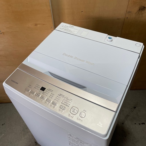 中古品 TOSHIBA 洗濯機 7kg AW-7GM4 2025年 動作確認済み