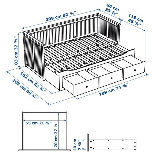 IKEA HEMNES ベッド クイーンサイズ相当 商品説明要参照 IKEA ヘムネス ベッドの中古が安い！激安で譲ります・無料であげます 
