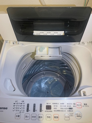 Hisense 全自動洗濯機 HW-E4502 4.5kg (あゆみ) 今福鶴見の生活家電 