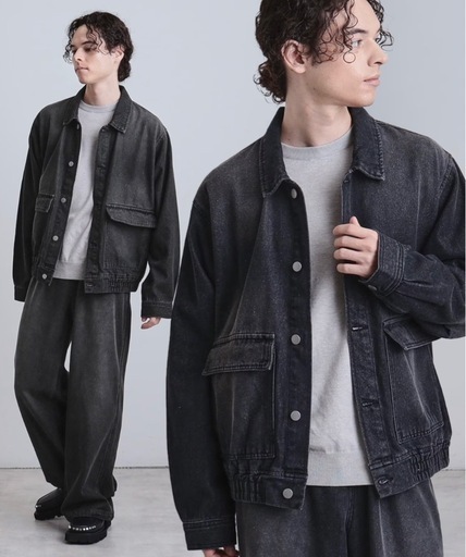【タケオキクチ】デニムブルゾン＋ワイドデニムパンツ