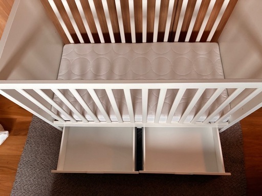 【美品】IKEA STUVA ベビーベッド 収納付